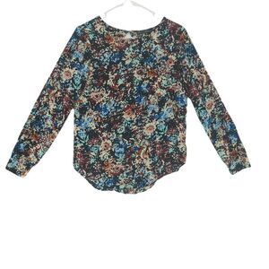 Rose & Olive Small Floral Chiffon Blouse